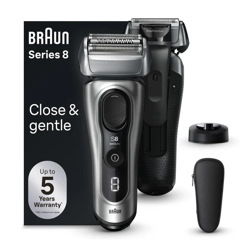 Braun 8517S Islak ve Kuru Tıraş Makinesi, Şarj Standı ve Seyahat Kılıfı