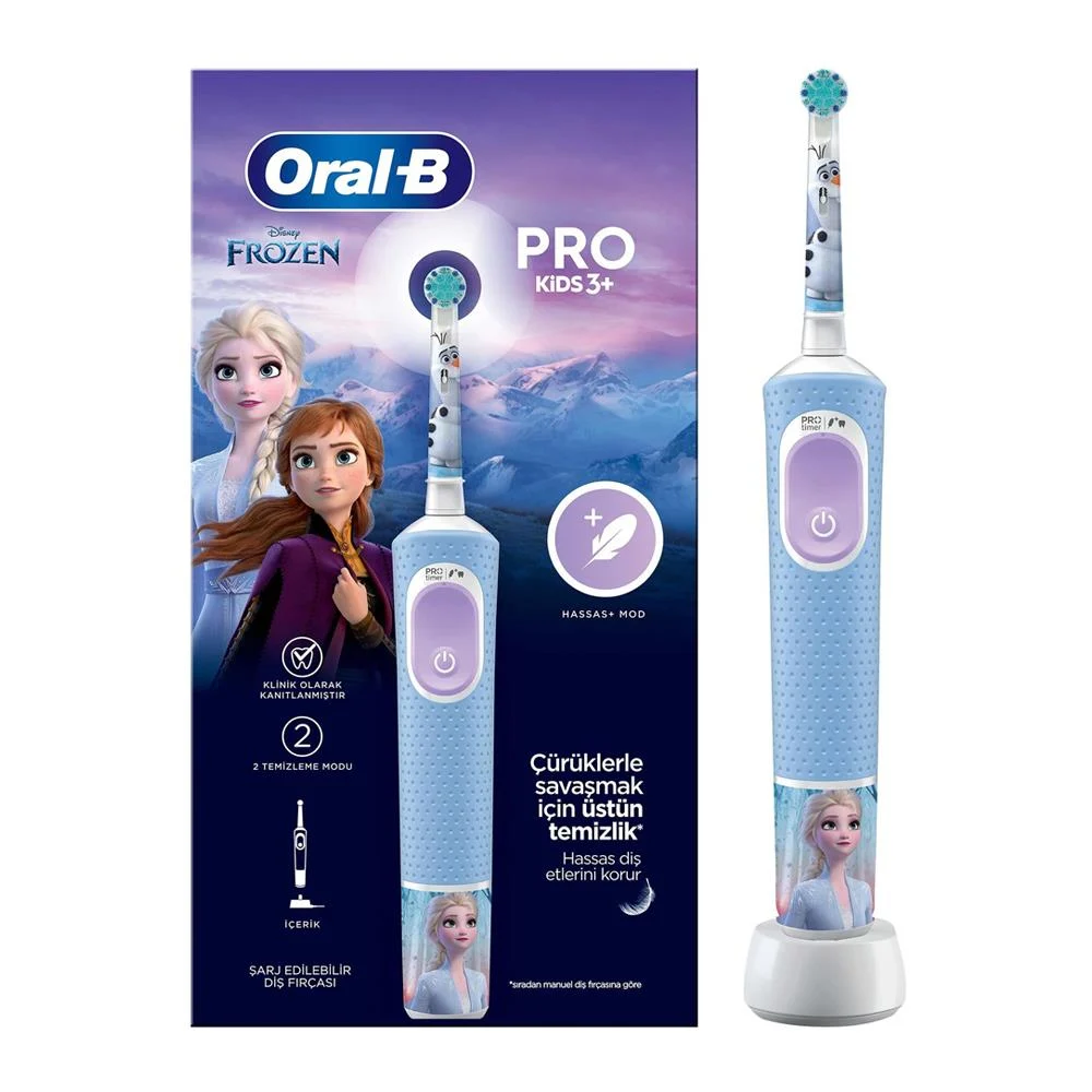 Oral B Vitality Pro Frozen Özel Seri Çocuklar İçin Şarj Edilebilir Diş Fırçası